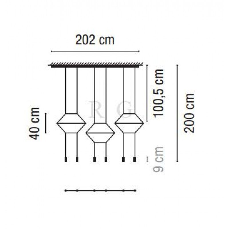 Подвесной светильник Vibia Wireflow 0325