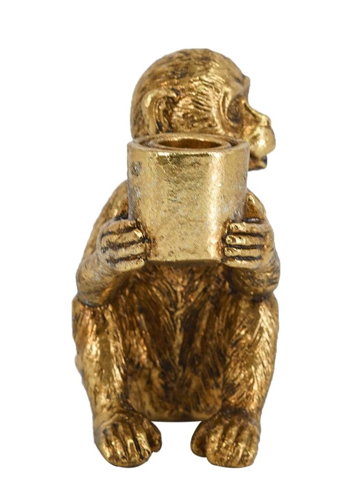 Подсвечник в руках обезьяны Glasar 72435