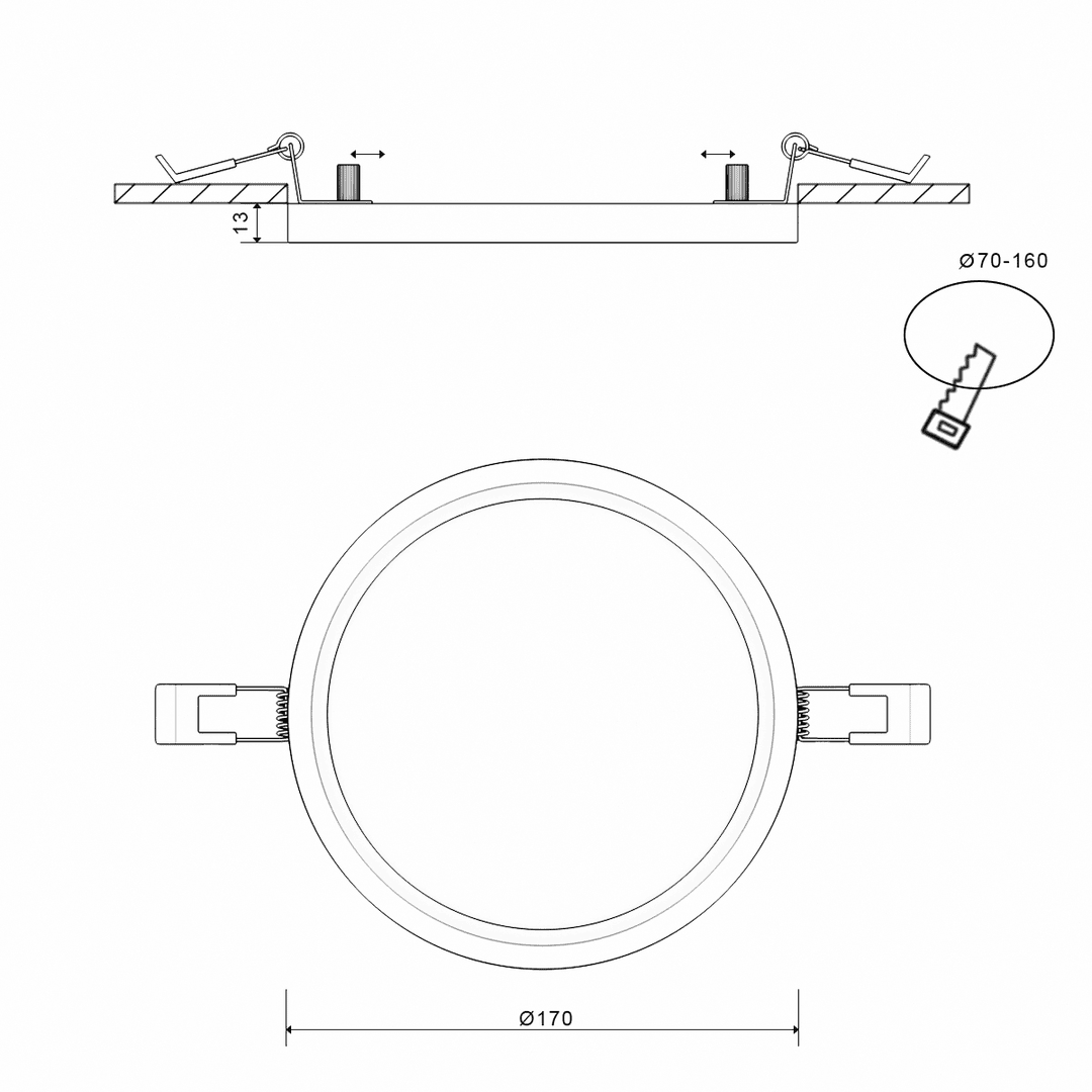 Светильник DesignLed KH-RC-R170-18-NW