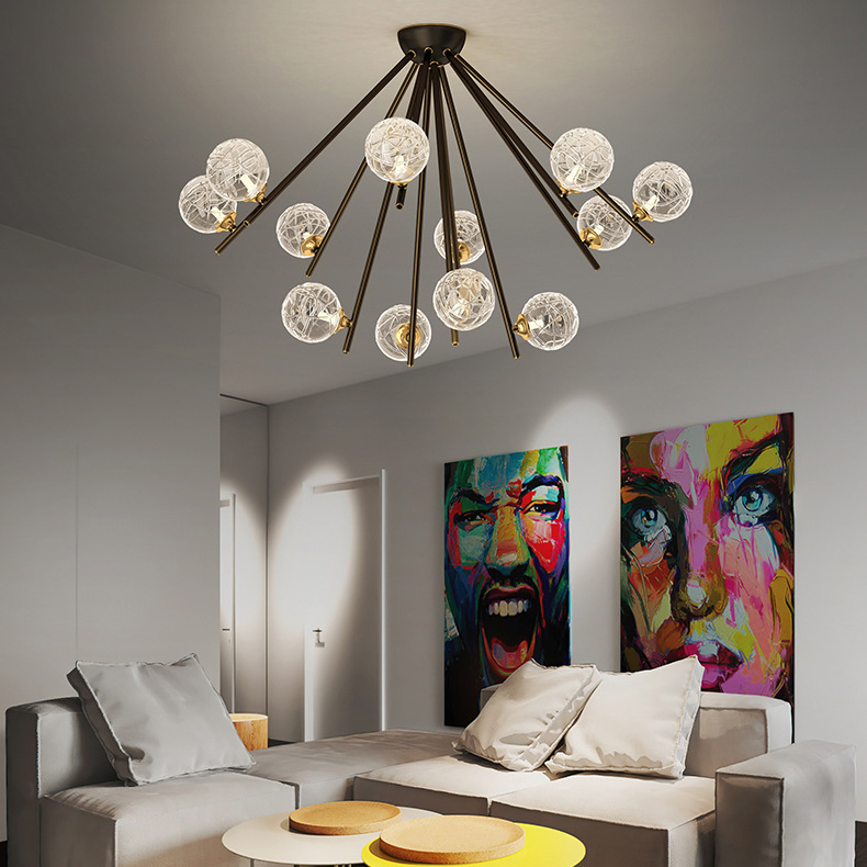 Потолочная люстра INGELA CH L12 Brass by ImperiumLoft