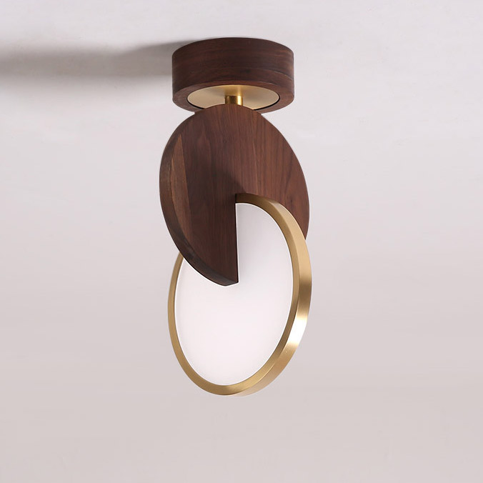 Потолочный светильник GLATT WOOD CH Light brown by ImperiumLoft