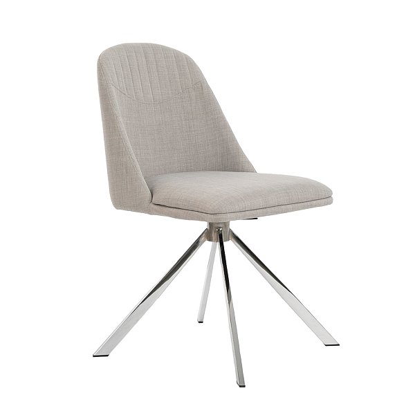 Поворотный стул Espacio Malva F3216 /4020 серый Angel Cerda