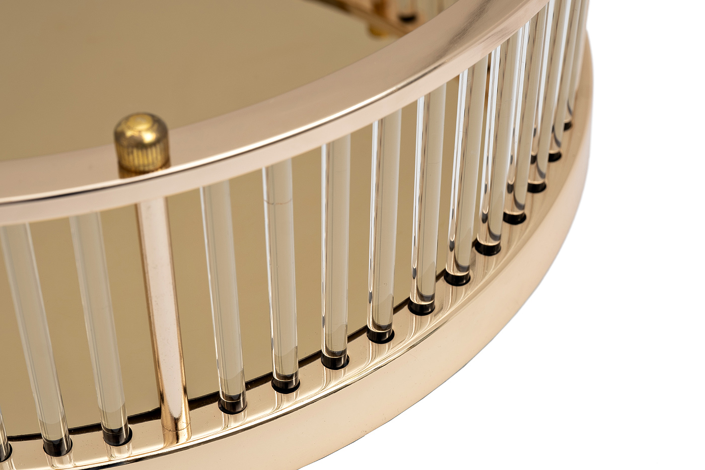 Поднос зеркальный с золотыми бортами 40см Garda Decor 2K299500-G