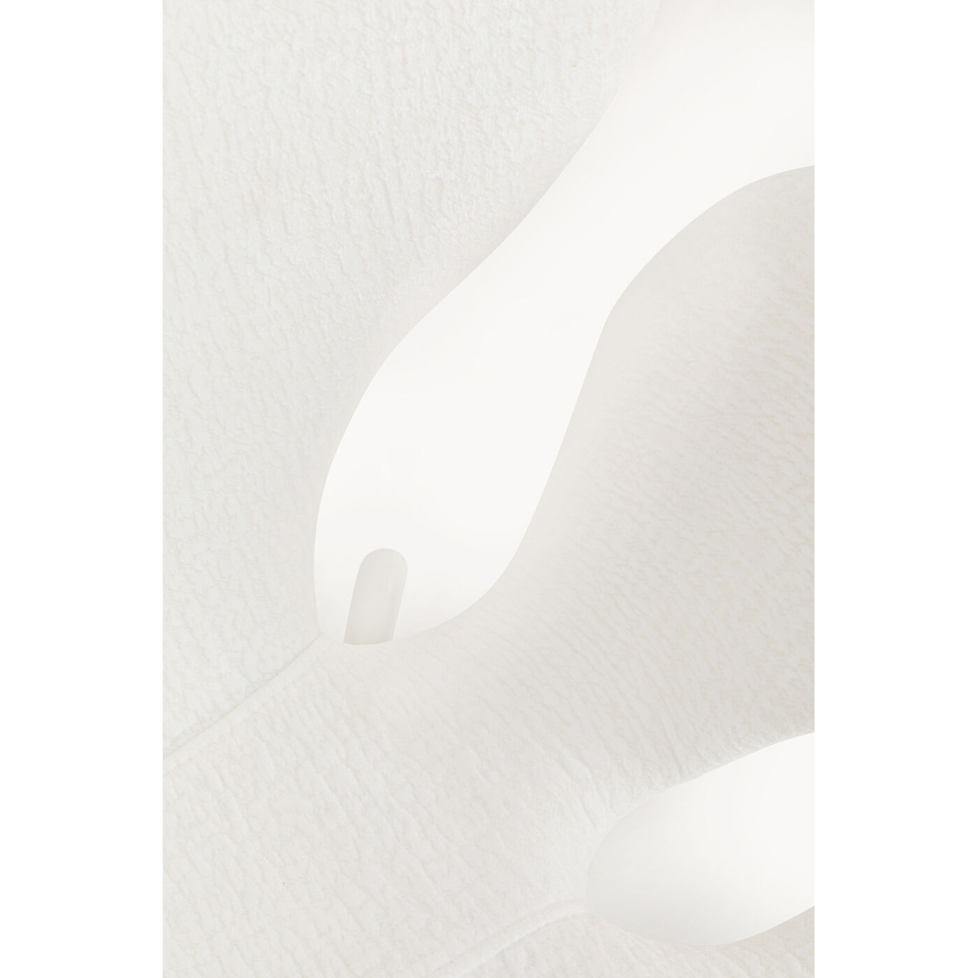 Стул с подлокотниками  KARE x Karim Rashid Soft Petal White Mono KARE 71243