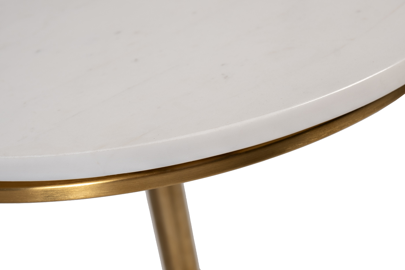 Стол журнальный мрамор белый d50*58 Garda Decor 76AR-07000