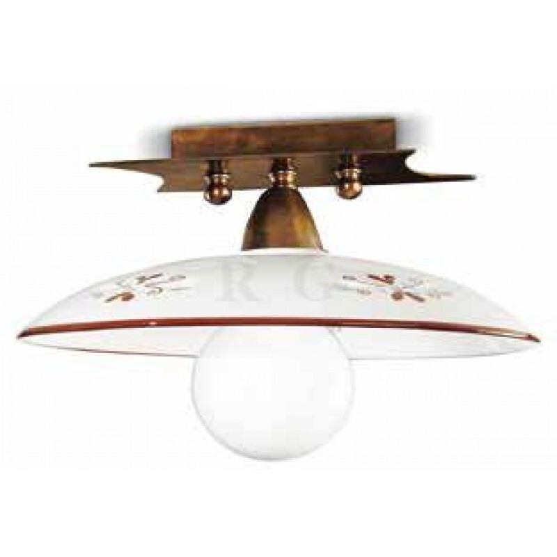 Потолочный светильник Cremasco 0355/1PL-BR-CE1-BL