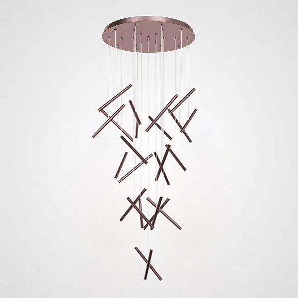 Люстра Dutti D0068 LED Chandelier Modern 28 Copper by ImperiumLoft