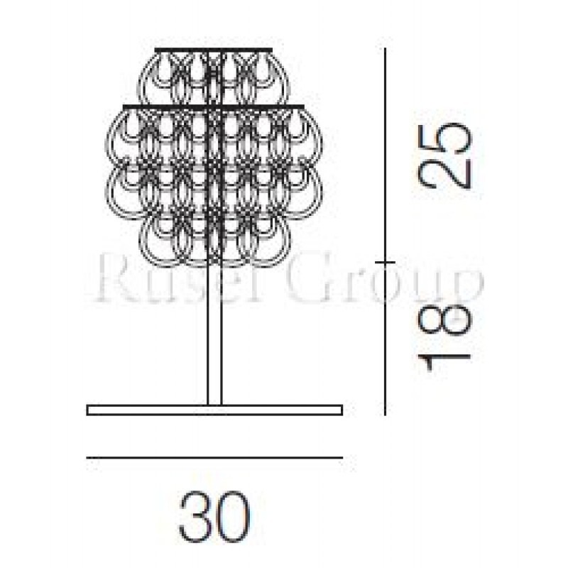 Настольная лампа Vistosi MINIGIOGALI LT