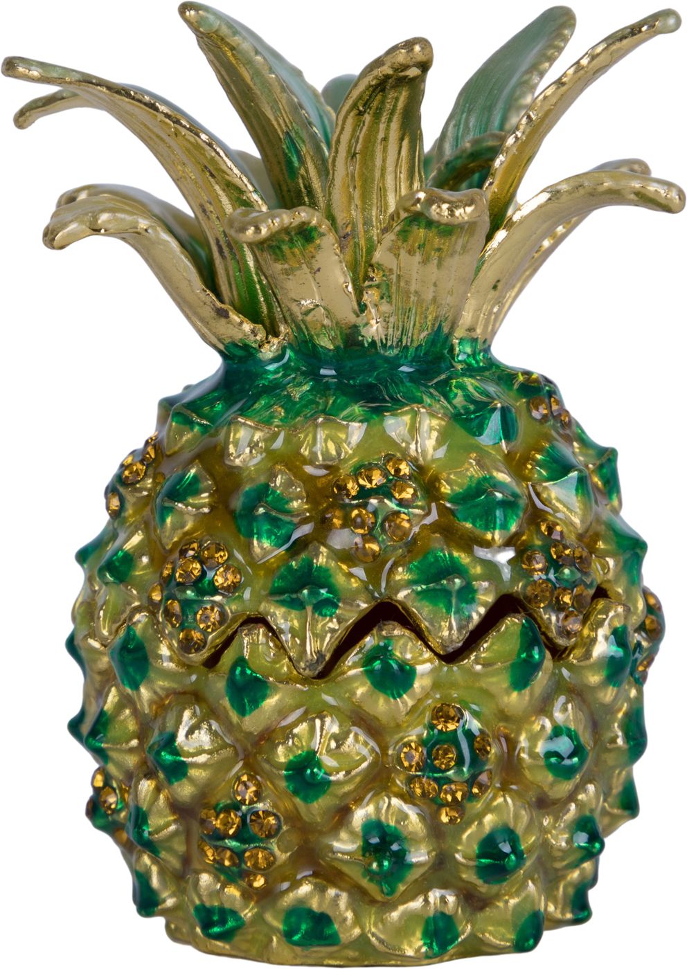 Шкатулка для драгоценностей со стразами Ананас Glasar 39-090