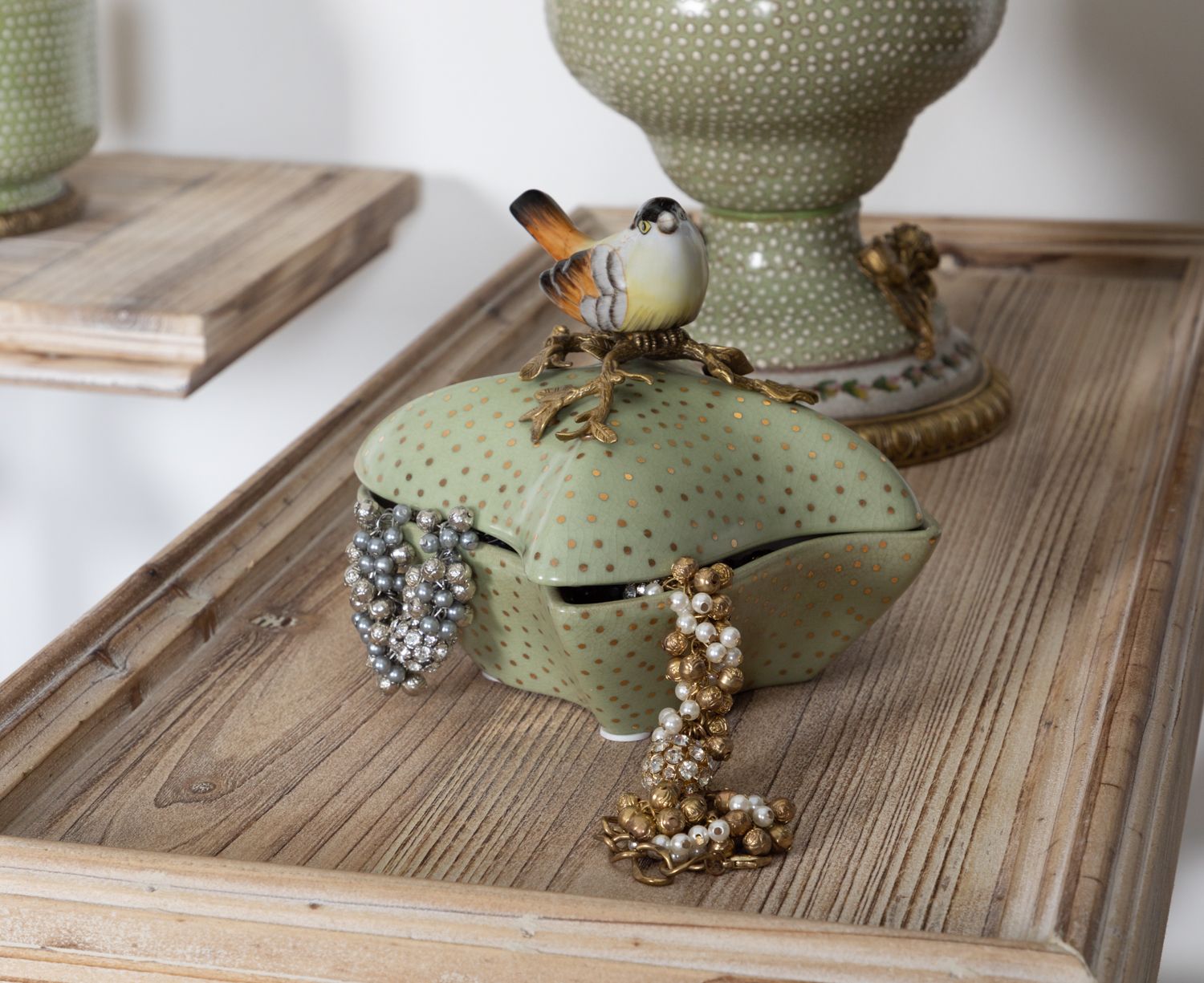 Шкатулка с птичкой Glasar 31G2254/B1321EHC/HLG1921