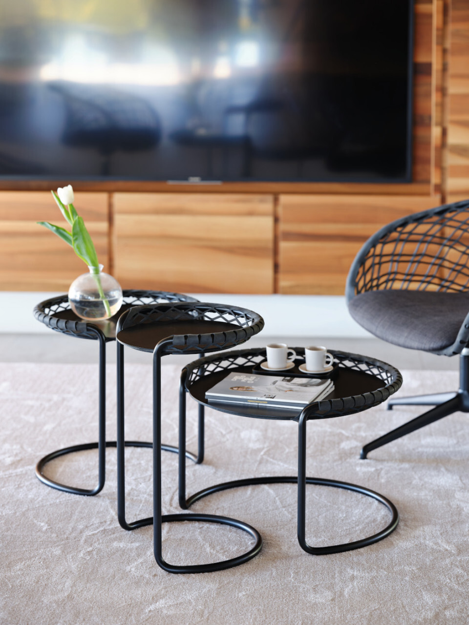 Приставной столик Midj P47 CT-S black T2140CTS