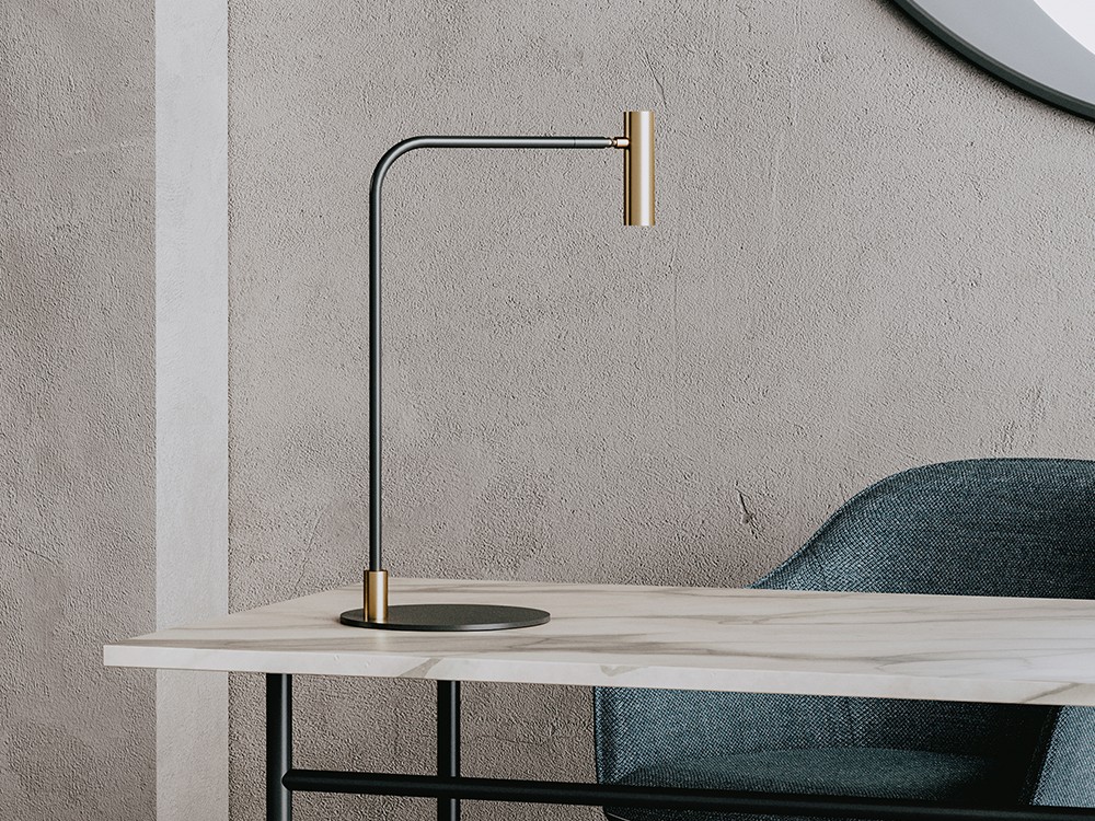 Настольная лампа Maho черный - латунь Aromas del Campo