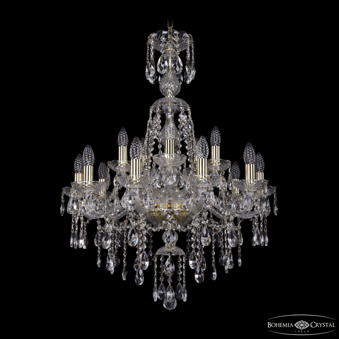 Люстра хрустальная 1415/10+5/220/XL-86 G