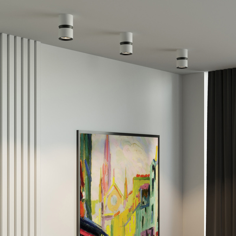 Накладной светильник Elektrostandard 25049/LED 12W 4000К белый/чёрный