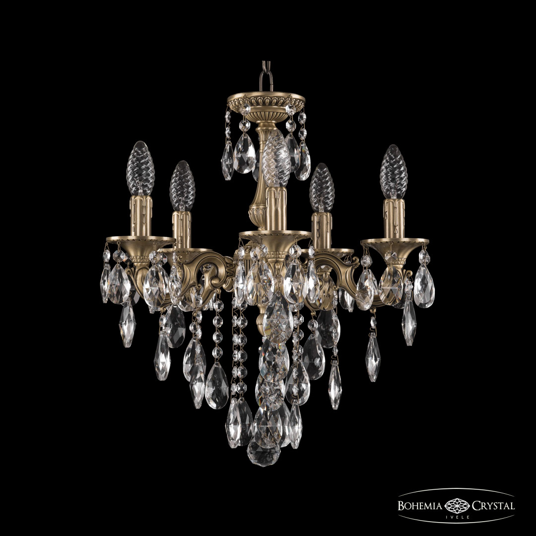 Люстра бронзовая с хрусталём 73101/5/125 B FP
