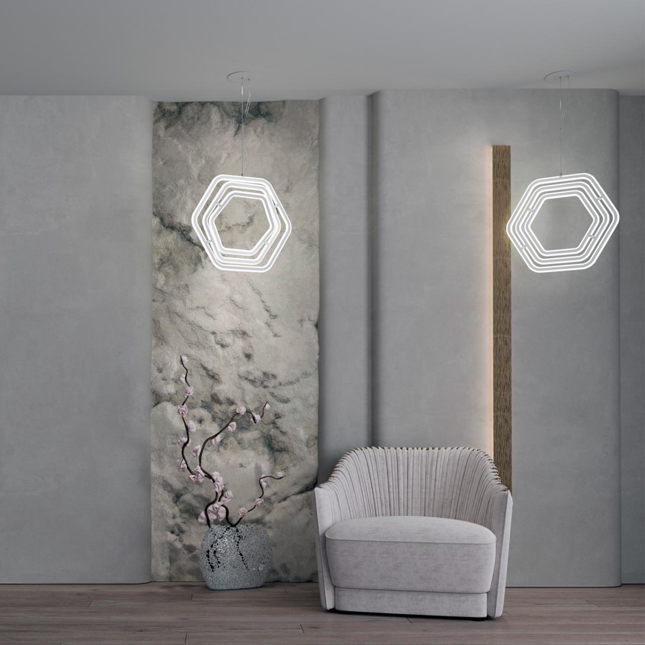 Светильник подвесной светодиодный диммируемый, в комплекте беспроводной пульт ДУ, длина провода 2м Novotech 359174