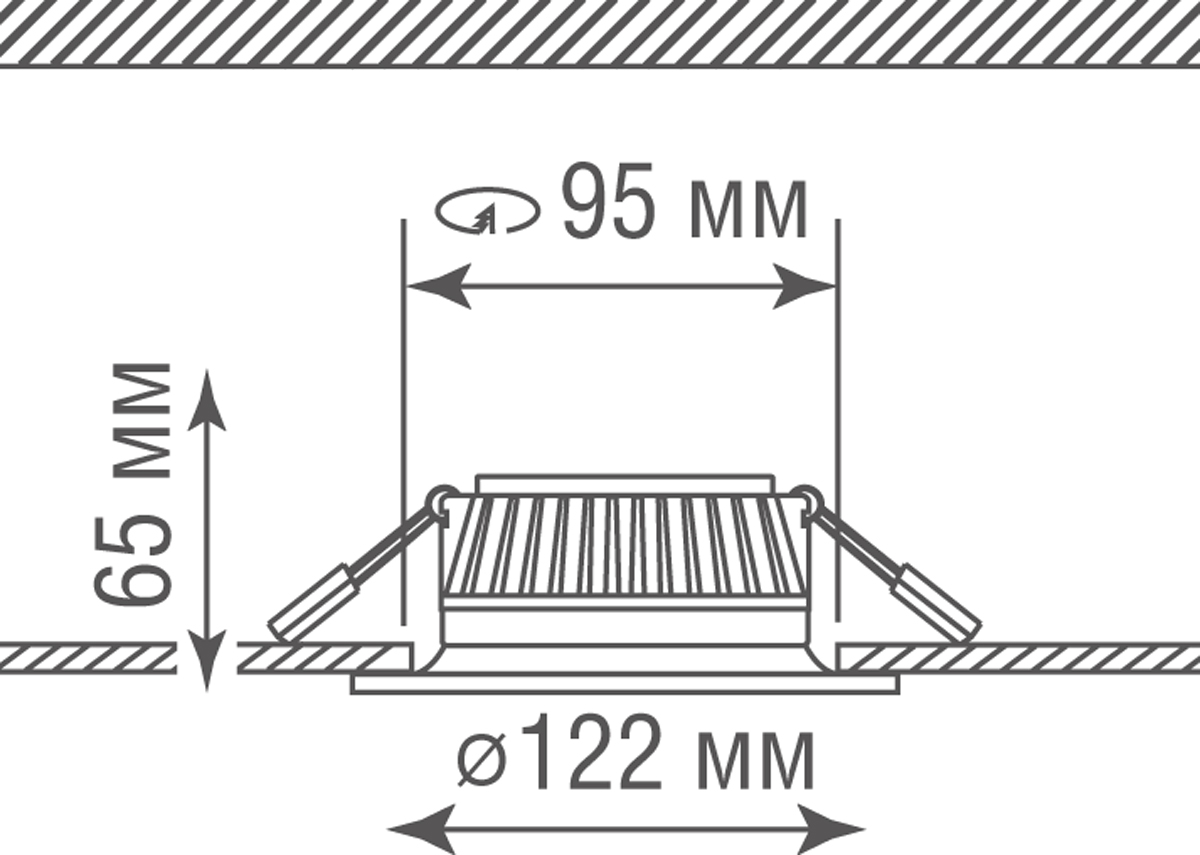 Светильник встраиваемый Donolux DL18891NW9W