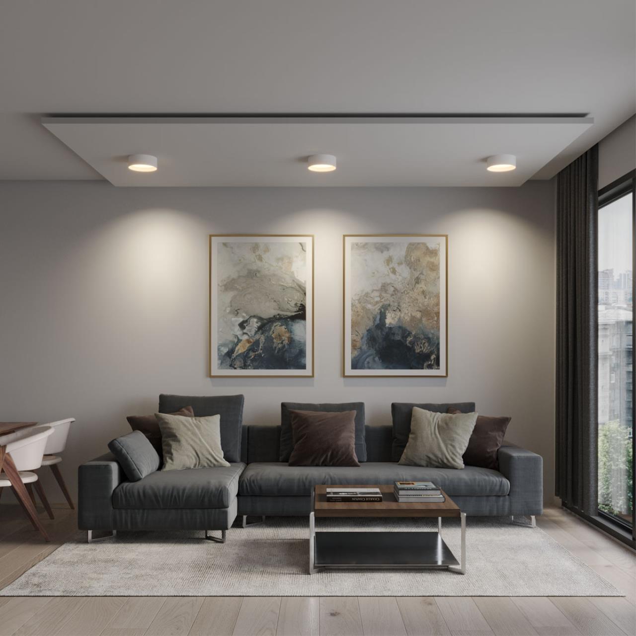 Светильник накладной светодиодный с переключателем цветовой темперетуры Novotech 359598 Светильник накладной светодиодный с переключателем цветовой темперетуры Novotech 359598