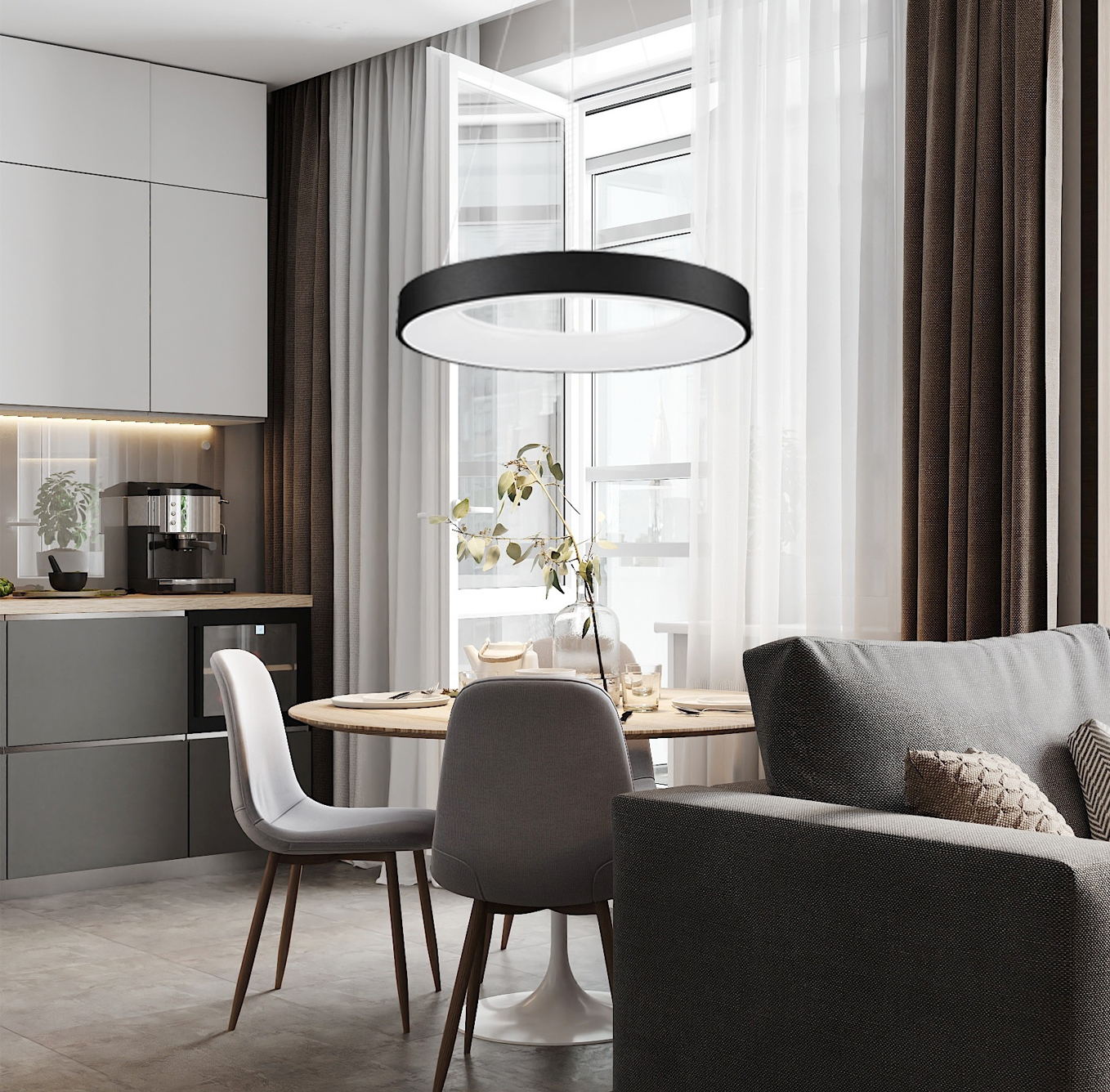 Люстра Milosh tendence 0684CL-80BK