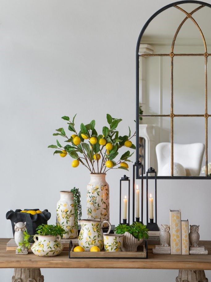 Ваза с лимонами Glasar C5612