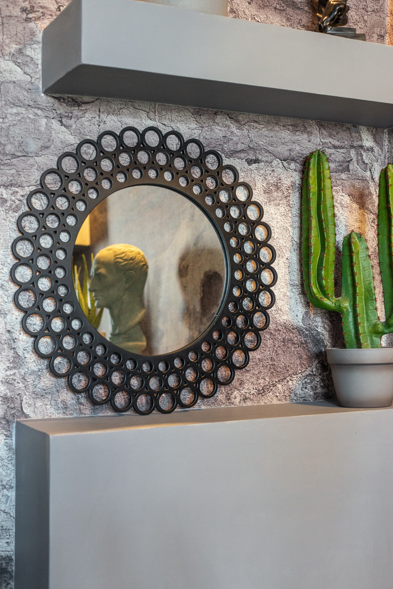 Зеркало BountyHome Backbone Black mv422-black