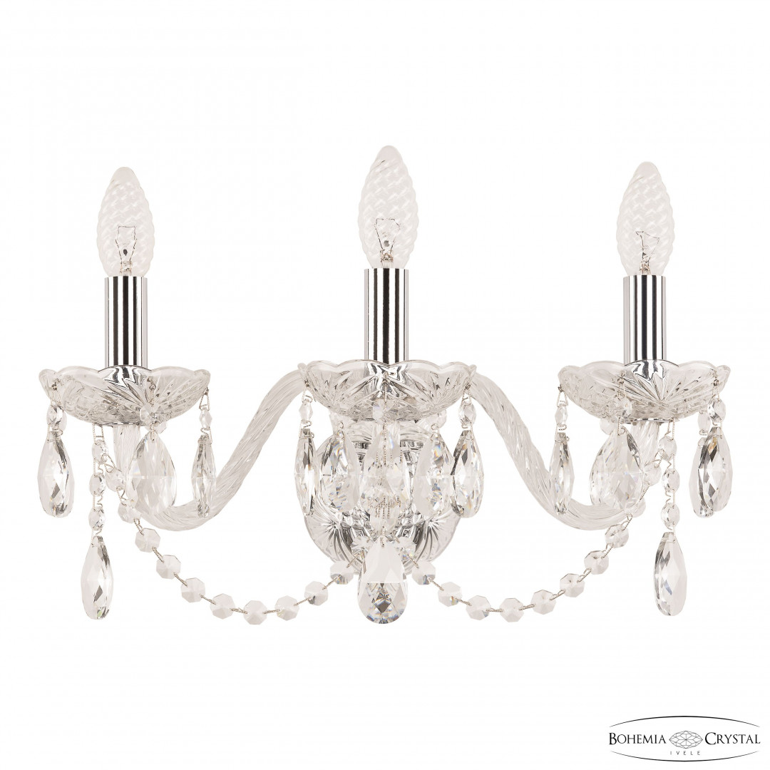 Бра хрустальные 101B/3/165 Ni Bohemia Ivele Crystal