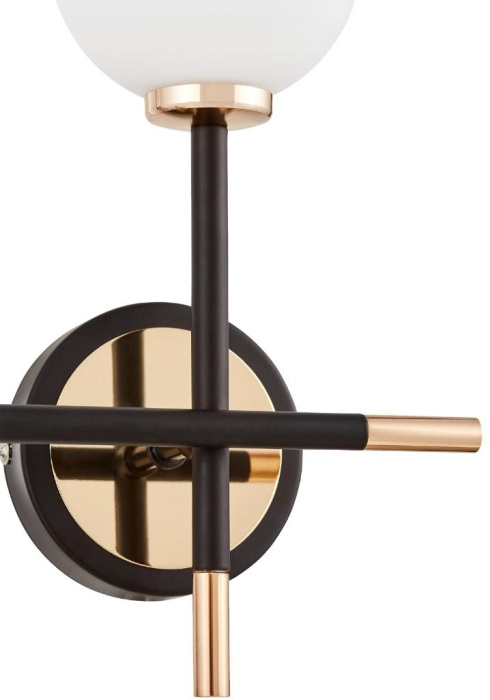 Настенный светильник Lumina Deco LDW 6033N-2 BK+FGD