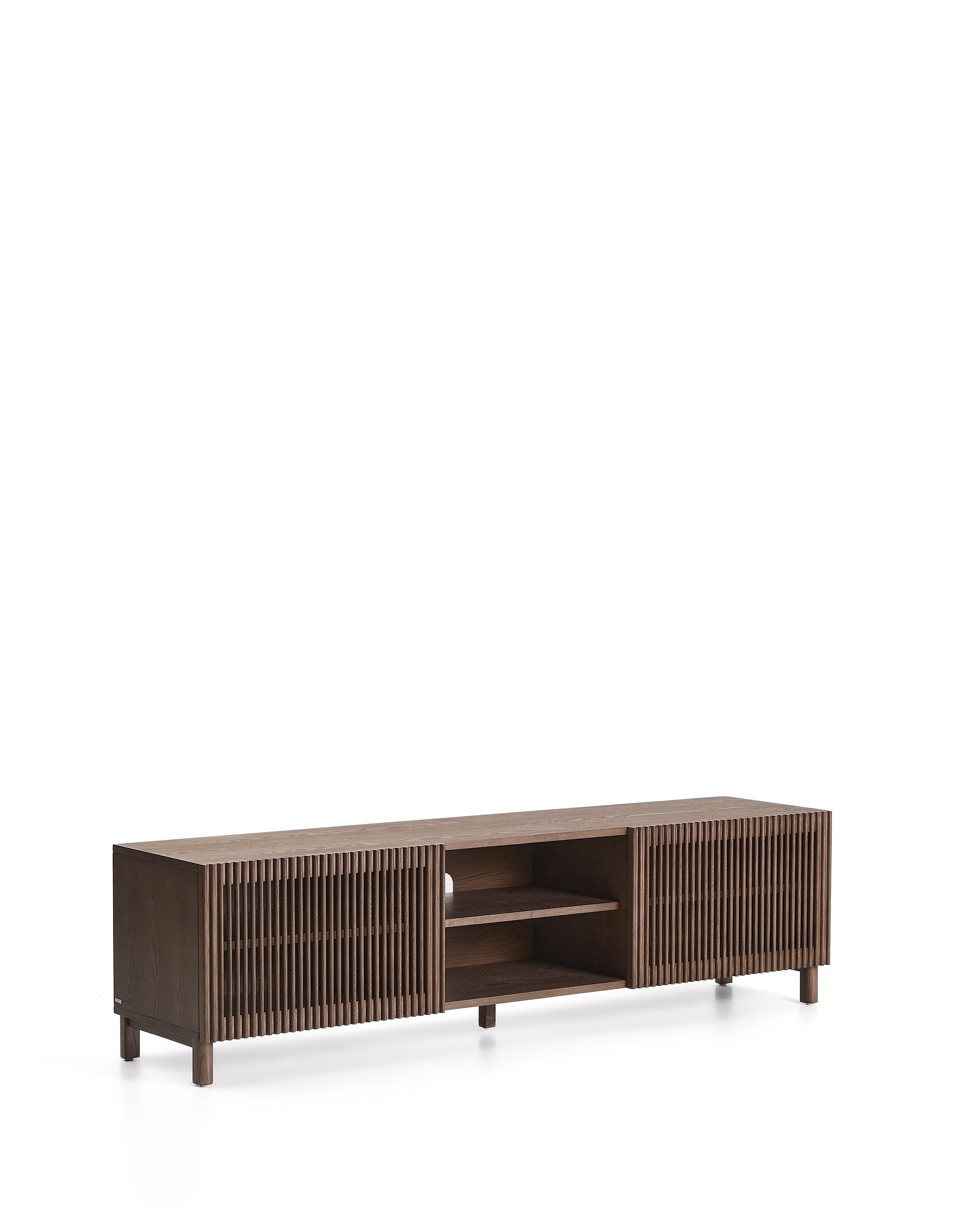 Тумба под ТВ Beyla из ясеня с отделкой под орех La Forma (ex Julia Grup)