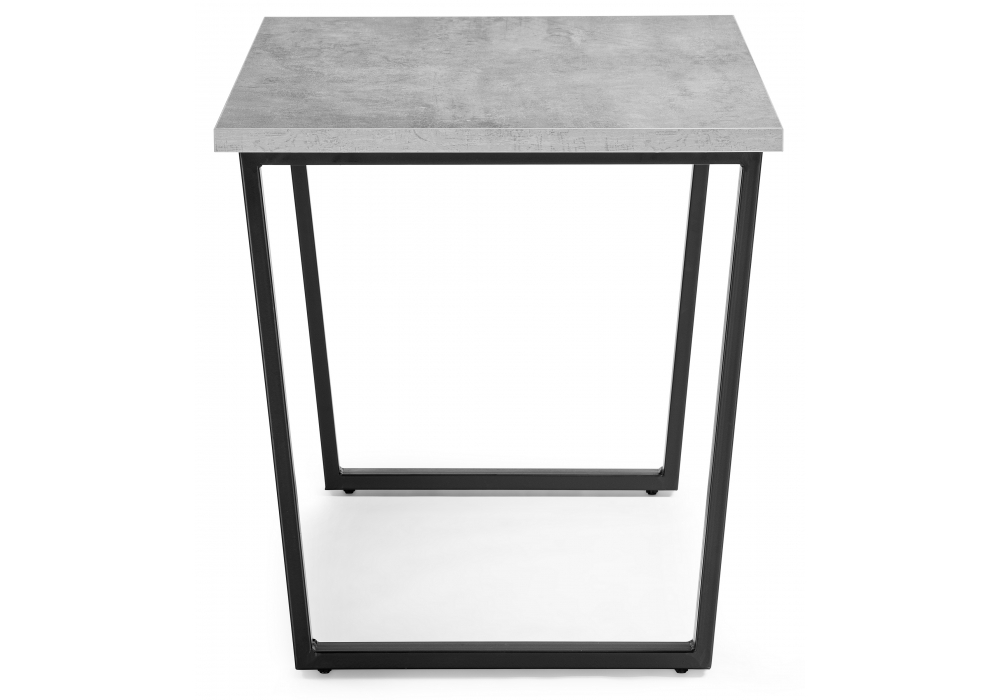Стол деревянный Woodville Лота Лофт 140 25 мм черный матовый / бетон 489613