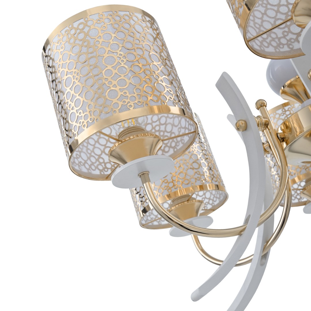 Люстра подвесная с плафонами 306067/8 Wh/Gd Arte Milano