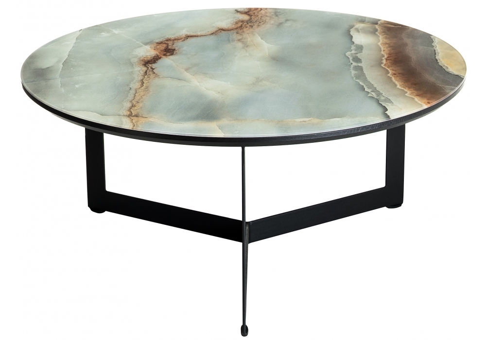 Стол стеклянный Woodville Роб D-700 мрамор голубой 462374