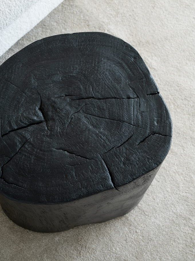 Столик акцентный из дерева суара Glasar 72309-BLAC