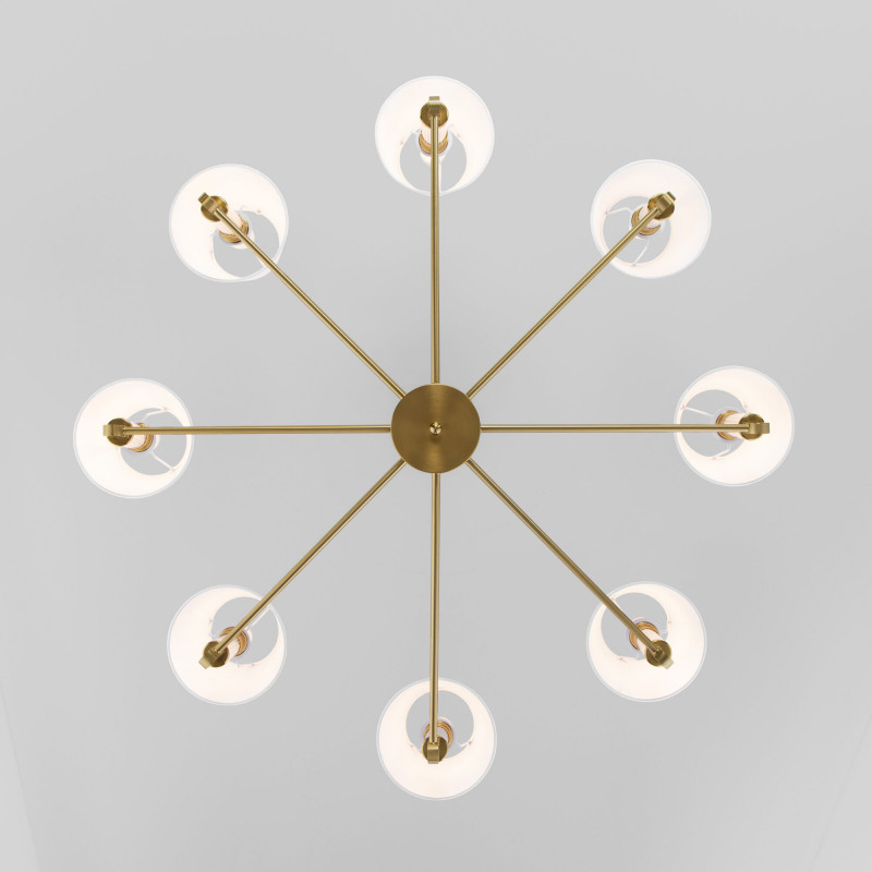 Люстра на штанге Eurosvet 60145/8 латунь