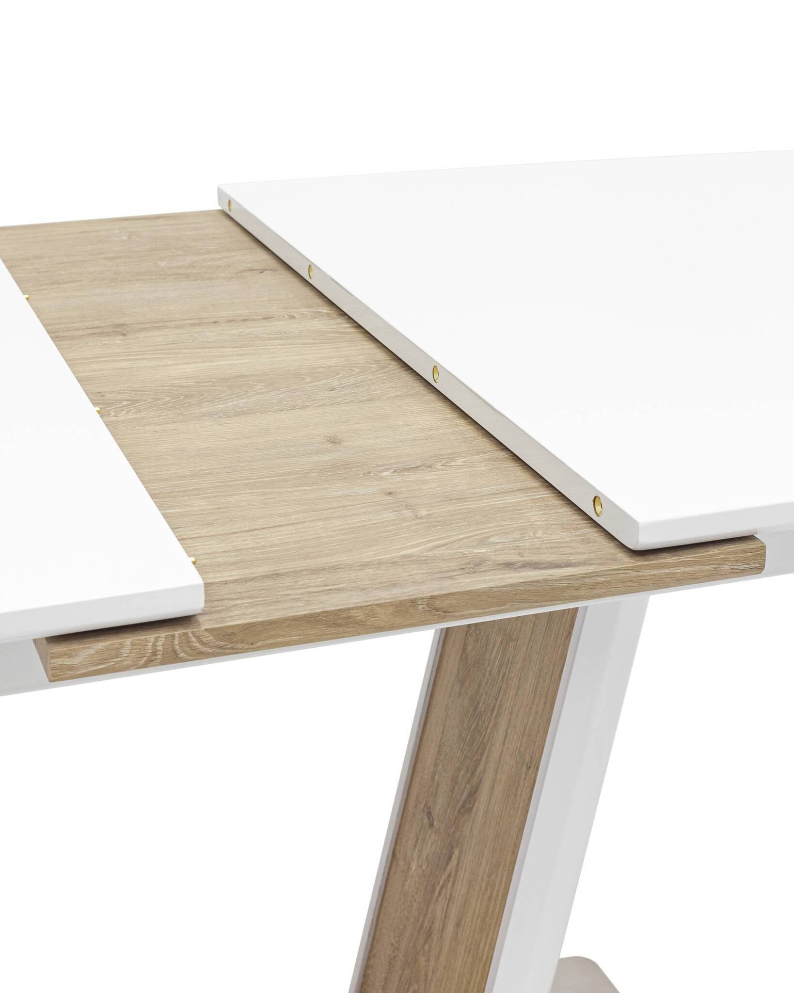 Стол обеденный Атланта раскладной 160-200*90 глянцевый белый Stool Group