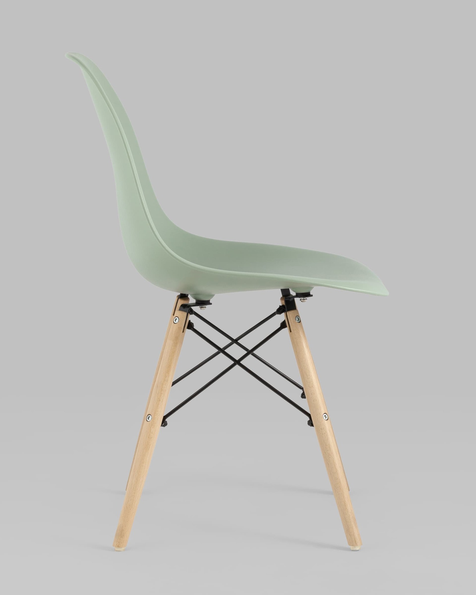 Стул DSW серо-зеленый x4 Stool Group