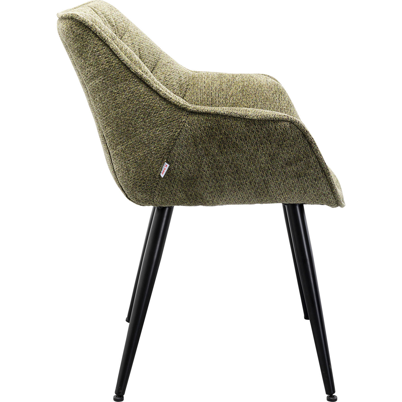 Стул с подлокотниками Thelma Melange Green KARE 87726