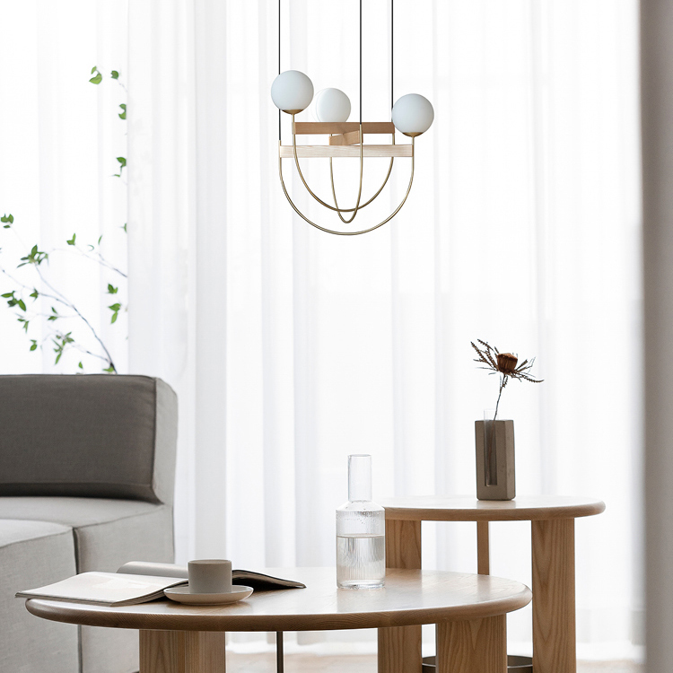 Подвесной светильник GIERTON D54 Light brown by ImperiumLoft