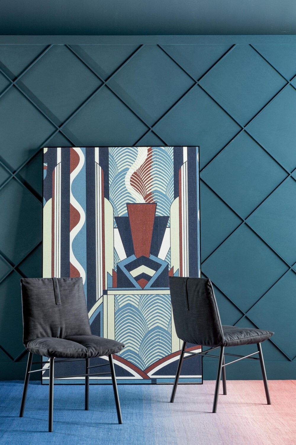 Ковер CC-TAPIS Tye ‘n Dye Bicolor Red Indigo