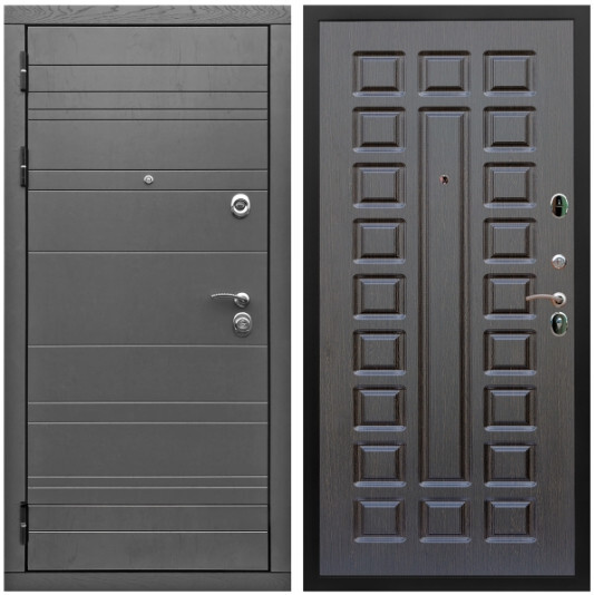 Дверь входная Graf Роял Вуд МДФ 10 мм Роял Вуд графит / МДФ 16 мм ФЛ-183 Венге