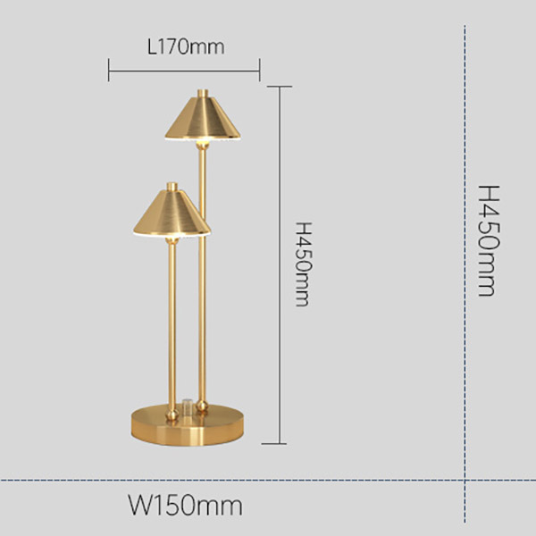 Настольная лампа GENRE TAB Brass by ImperiumLoft
