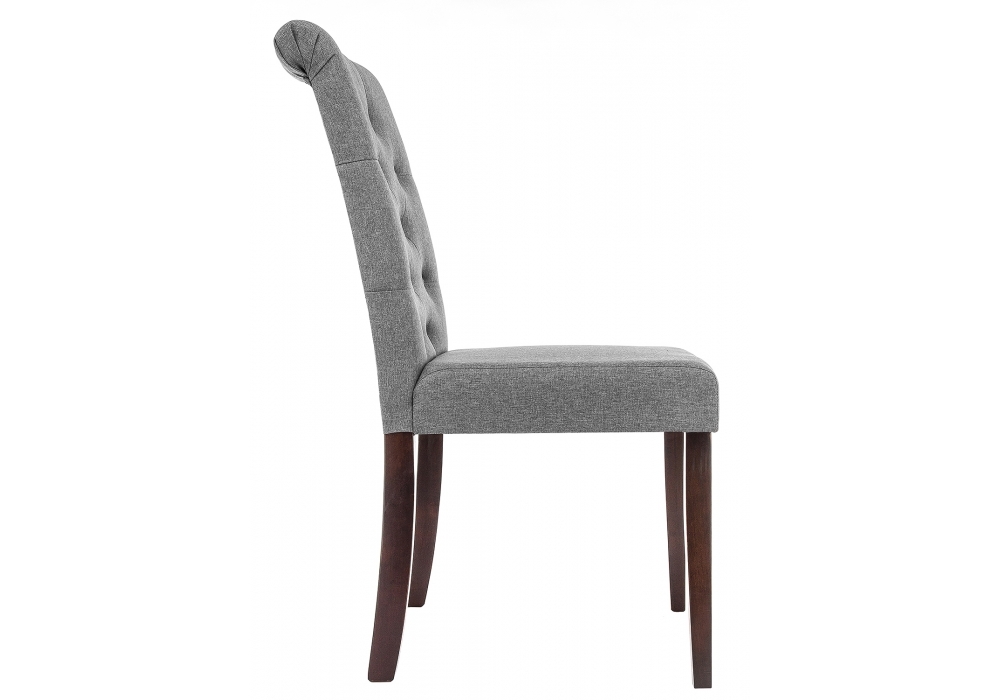 Стул деревянный Woodville Amelia dark walnut / fabric grey 11016