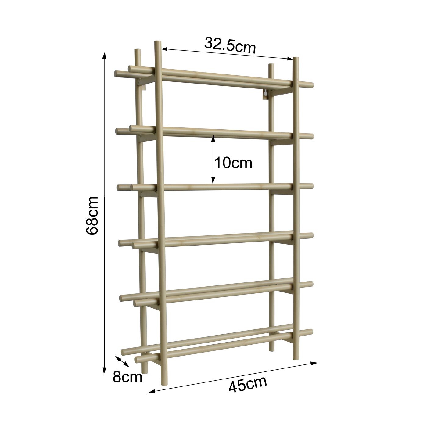Винная полка Cape Town Light Grey 45x68cm KARE 70007