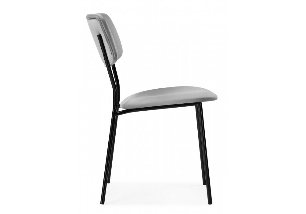 Стул Woodville Фиер серый / черный глянец 494368