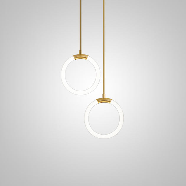 Подвесной светильник NILS DUO D15 Brass by ImperiumLoft