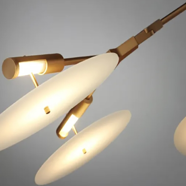 Люстра White Disc 9 ламп by ImperiumLoft