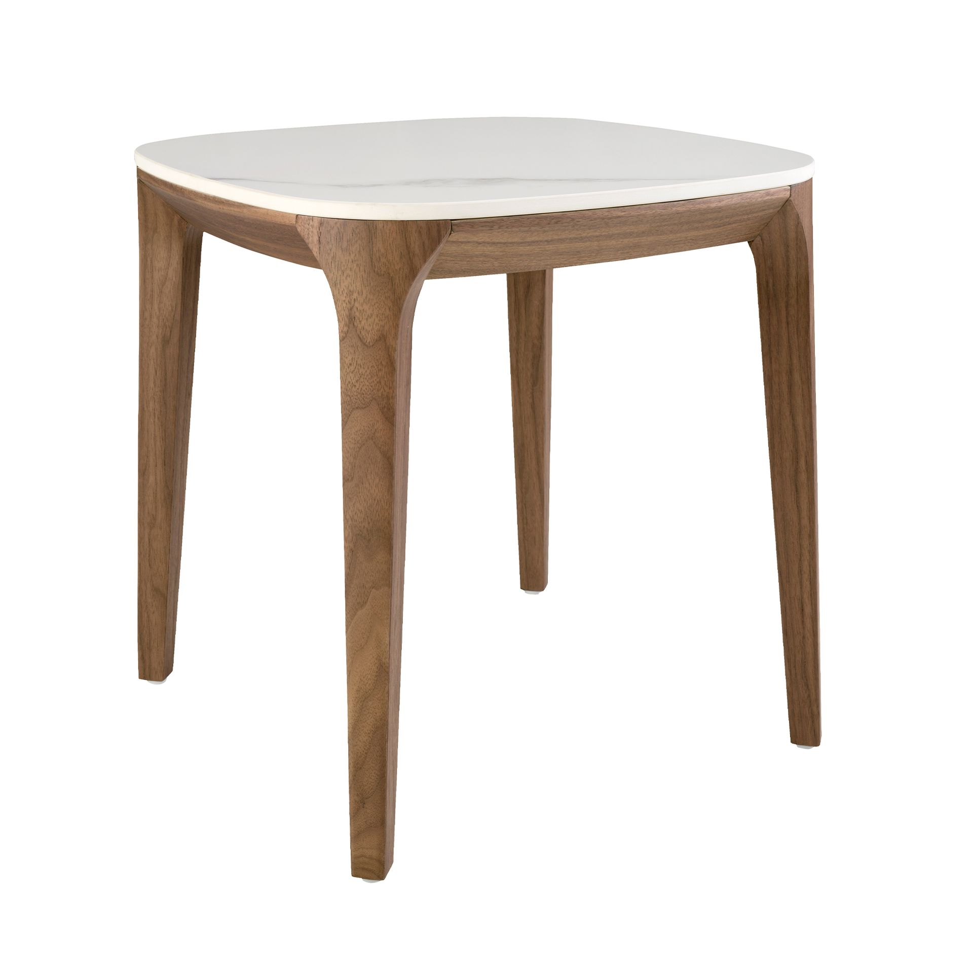 Приставной столик 2133/ET933 из мраморной керамики и ореха Angel Cerda