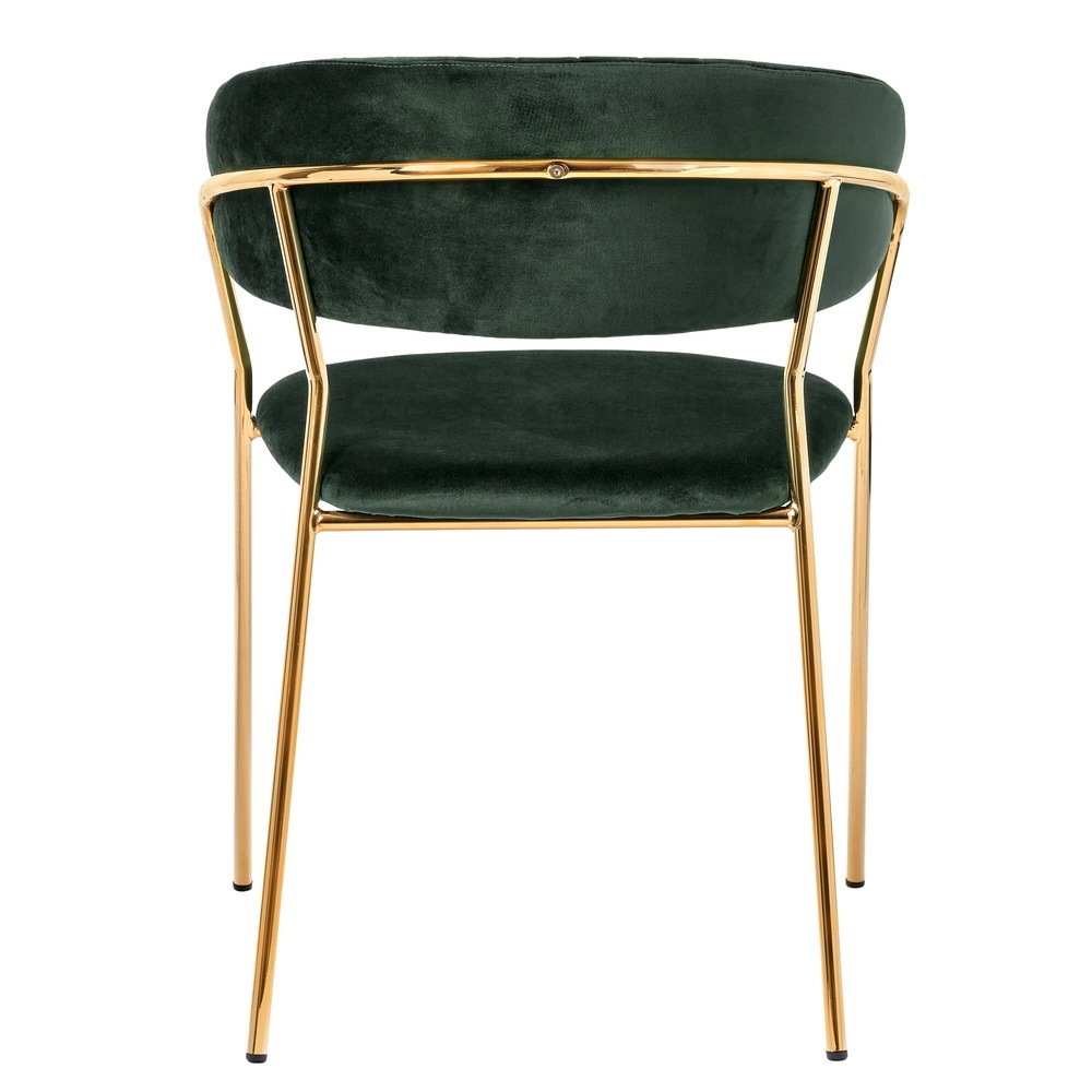 Стул Turin зеленый с золотыми ножками Bradex Home FR 0558
