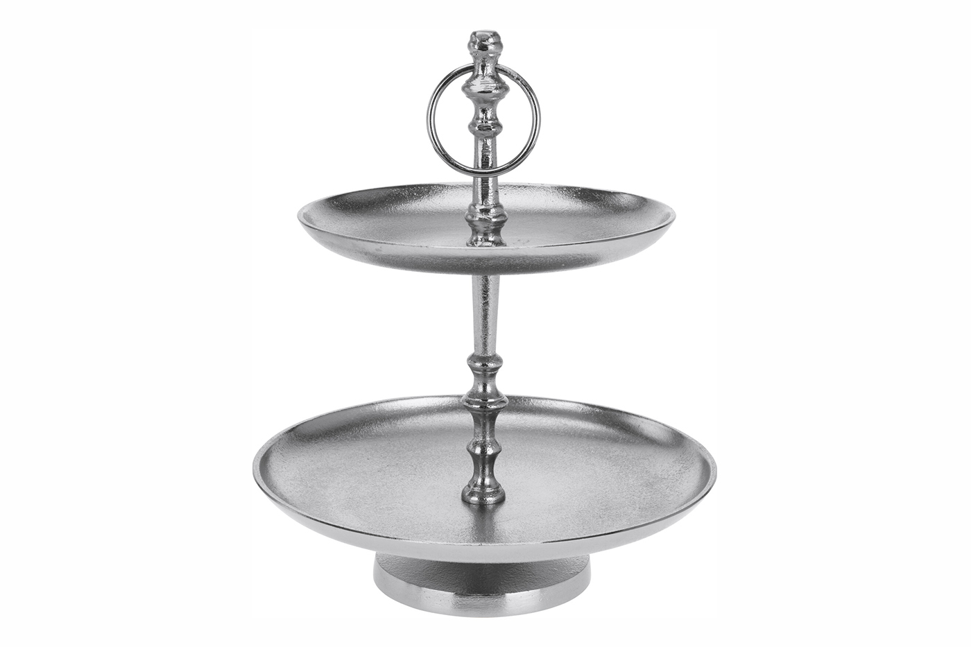 Подставка для закусок двухуровневая хром Garda Decor A98021710