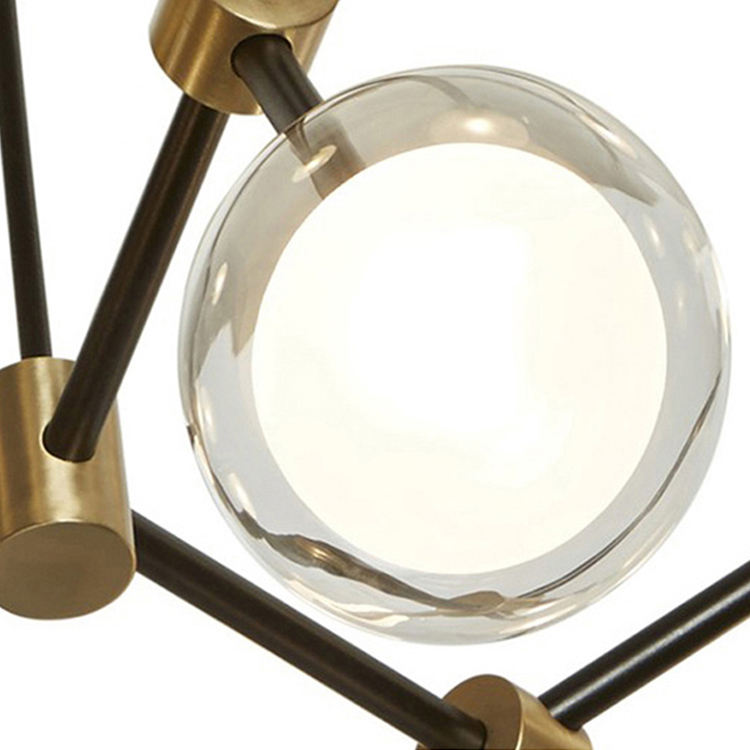 Люстра  Delight Collection Nabila 10 black/gold