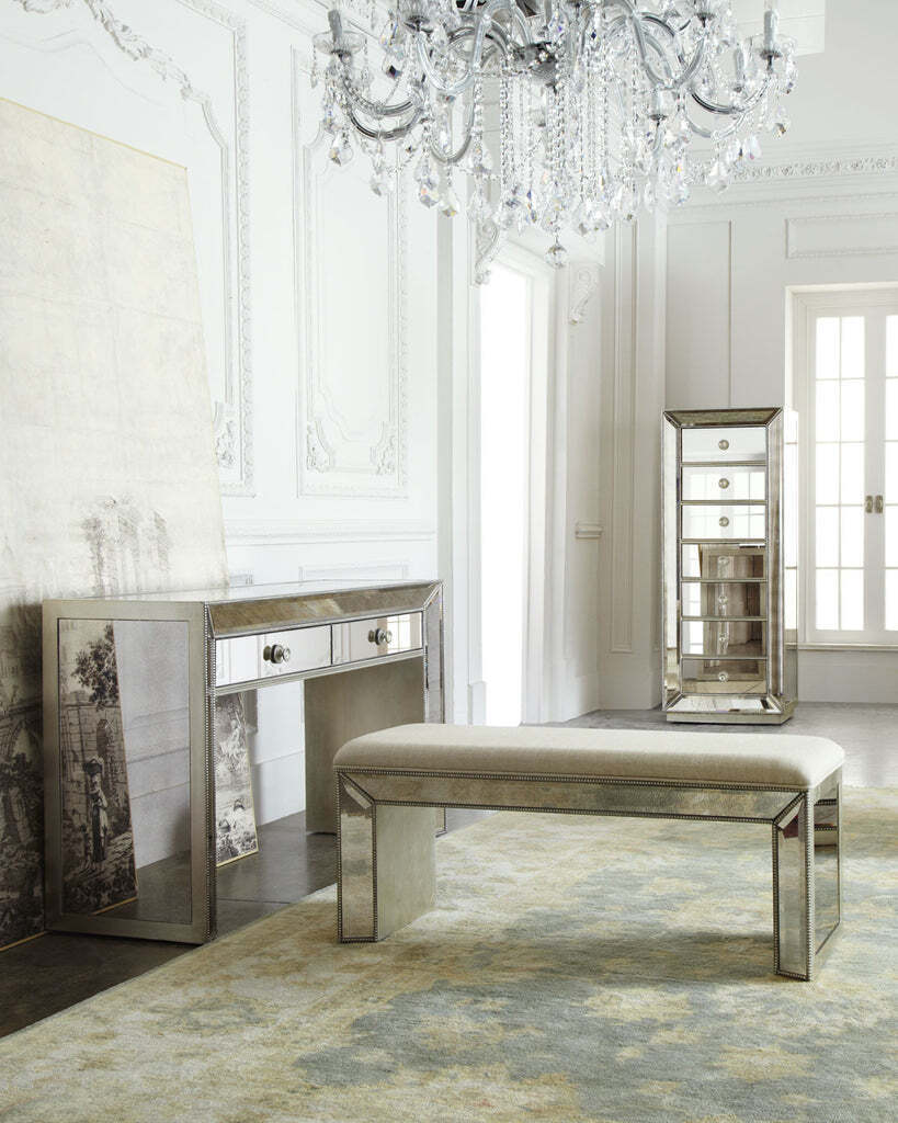 Зеркальная консоль с ящиками Шелли Louvre Home LHF004